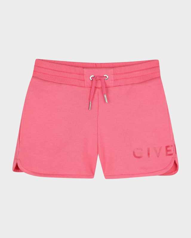 Girl's Logo-Print Fleece Shorts, Size 8-14